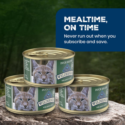 Blue Buffalo Tastefuls Wet Cat Food, Made with Natural Ingredients, Tuna and Chicken Flaked Entrées in Gravy, 3oz Cans, 4-Count Variety Pack Trial Size