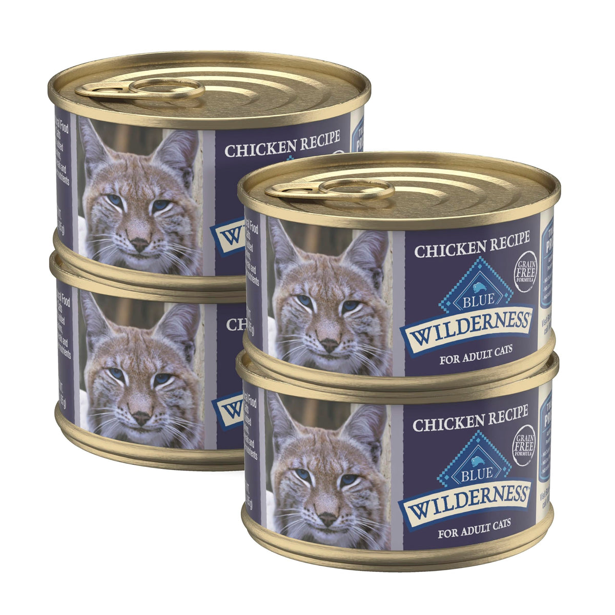 Blue Buffalo Wilderness Variety Pack Adult Paté Wet Cat Food, 3 oz, 12 ct