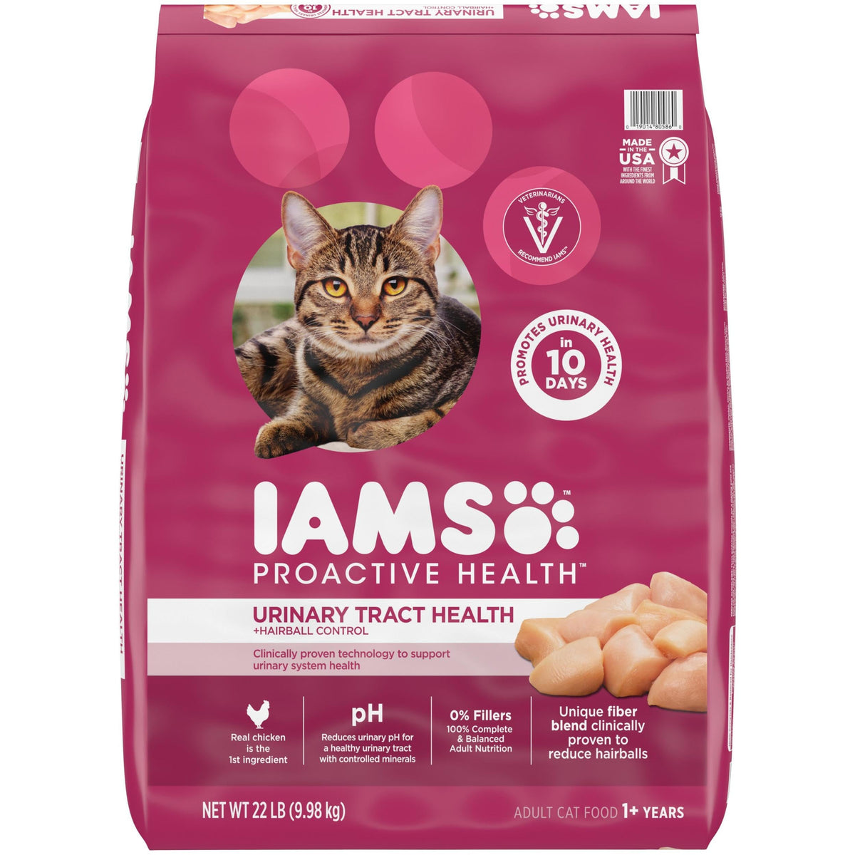 IAMS Proactive Health Urinary Tract Health Dry Cat Food, Chicken, 7 lb