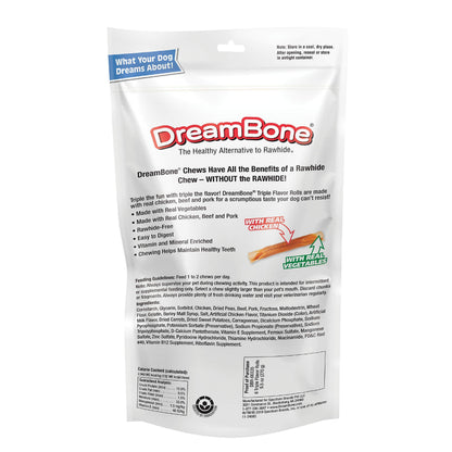 DreamBone Peanut Butter Twisties Rawhide-Free Dog Treats, 25 Count