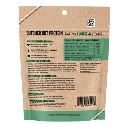 Vital Essentials Freeze Dried Cat Treats, Ahi Tuna Bites, 1.1 oz Bag