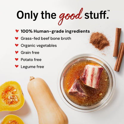 Stella & Chewy's Premium Cage-Free Chicken Bone Broth for Dogs - Joint & Gut Health Support Liquid Food Topper with Collagen & Turmeric, 16 Fl Oz Resealable Pouch