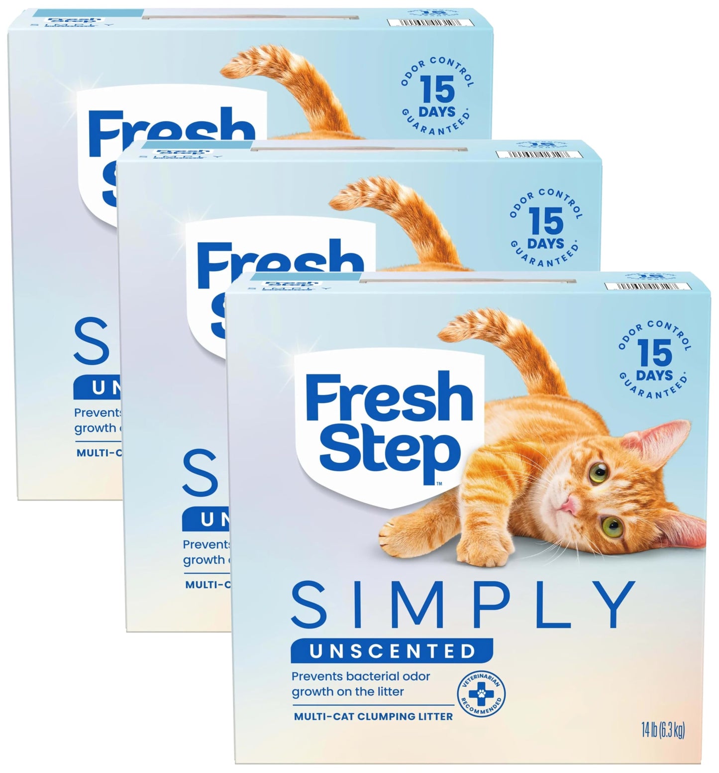 Fresh Step Advanced Odor Shield Clumping Cat Litter with Gain, 18.5 lb, 2Pk