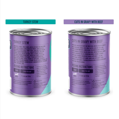 A Strong Heart Chopped Dog Food, Real Beef Dinner, 13.2oz Cans, 12pk