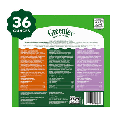 Greenies Teenie Natural Dental Dog Treats, Fresh Mint Flavor, 43 Count