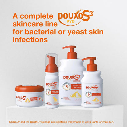 Douxo S3 PYO Medicated Dog Shampoo with 3% Chlorhexidine for Dogs – Antibacterial & Antiseptic Yeast Infection Treatment For Dogs & Cats, Clinically Proven, 6.7 fl oz
