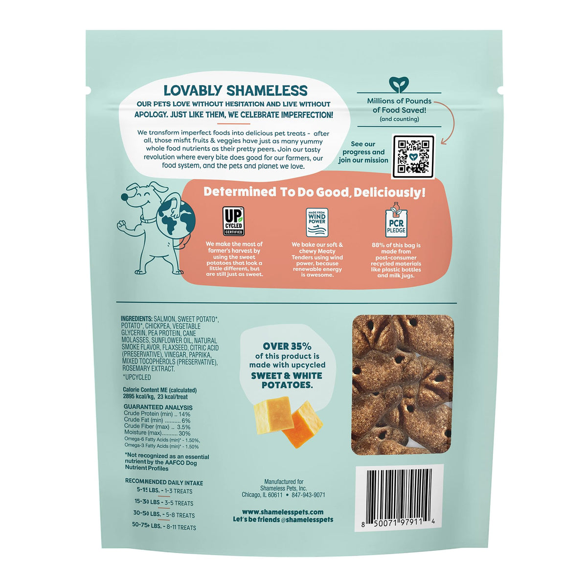 Shameless Pets Bacon Me Crazy Meaty Tenders, Soft Dog Treats, 8oz