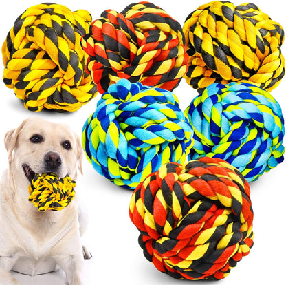 SHARLOVY Large Tough Chew Toys for Aggressive Chewers, 9 Pack Dog Rope Toys