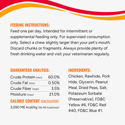 Good 'n' Fun Wings Long-Lasting Dog Treat Made With Real Protein, 12 oz