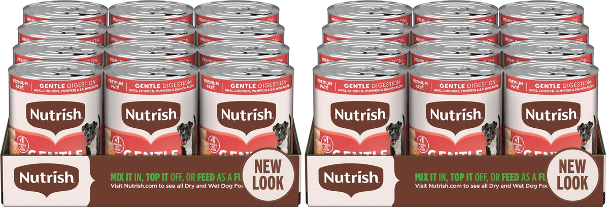 Nutrish Paté Variety Pack Wet Dog Food, 13 oz. Can, 12 Pack (Rachael Ray)