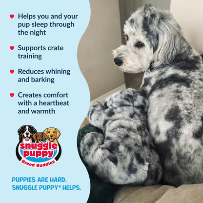 Snuggle Puppy Heartbeat Toy, Calming Comfort, Medium Breeds - Biscuit