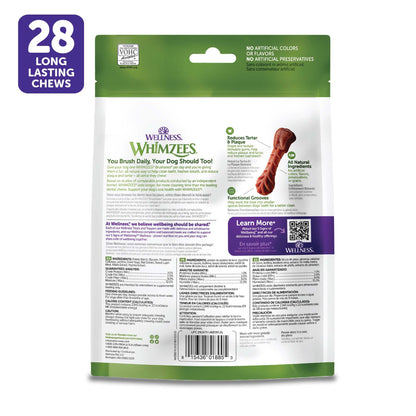 Wellness WHIMZEES Freshzees Natural Dog Dental Treat, Soft Chews, Freshens Breath, Extra-Small Size, 14.81 oz Bag, 56 Count