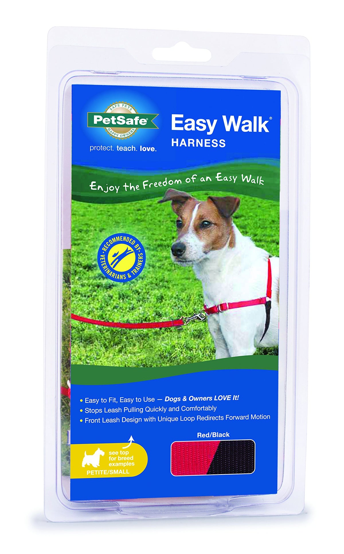 PetSafe Easy Walk Harness, No Pull Dog Harness, Raspberry, Medium/Large