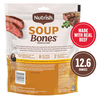 Nutrish Soup Bones Beef Dog Chews, 23.1 oz. Bag (11 Treats) (Rachael Ray)