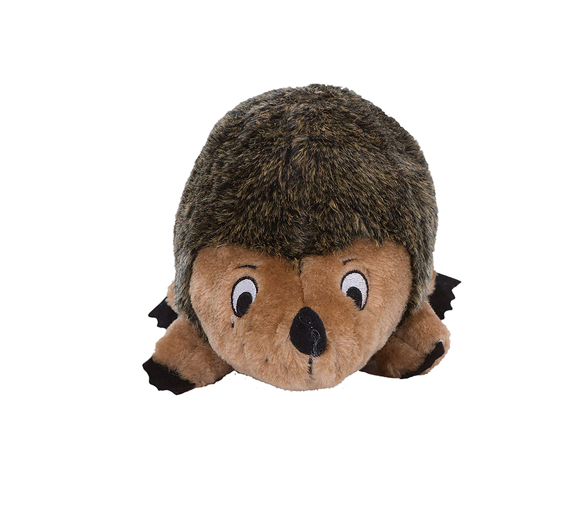 Outward Hound Hedgehogz Plush Dog Toy, Squeaks & Grunts, Medium, 9" x 6.5"