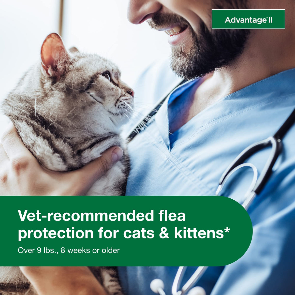 Advantage II Large Cat Topical Flea Treatment & Prevention, 2ct