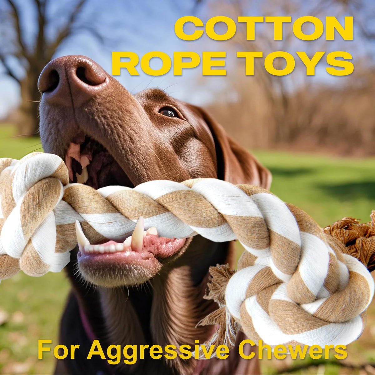 Fida Dog Rope Toys for Aggressive Chewers, Chew Toys for Large Medium Dogs