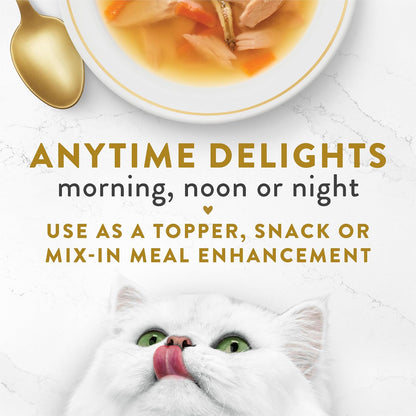 Fancy Feast Purina Broths, Classic Seafood Wet Cat Food, 1.4 Ounce (Pack of 36)