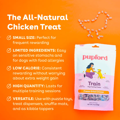 Pupford Freeze Dried Training Treats for Dogs & Puppies (Beef Liver, 4 oz)