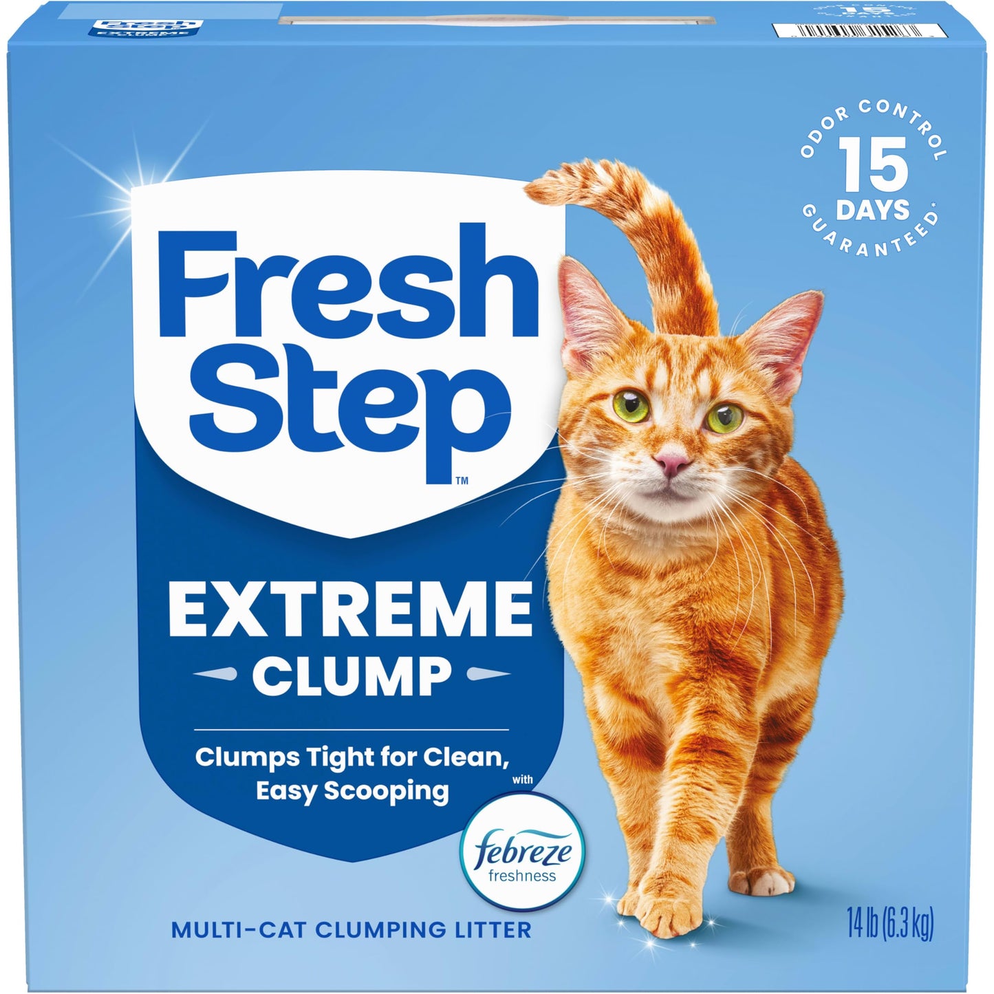 Fresh Step Advanced Odor Shield Clumping Cat Litter with Gain, 18.5 lb, 2Pk