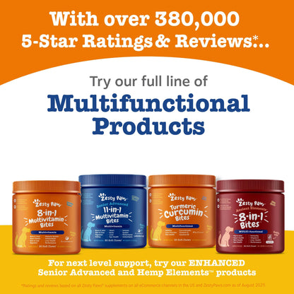 Zesty Paws Dog Vitamins - Dog Multivitamin Chews, Chicken, 90 Ct
