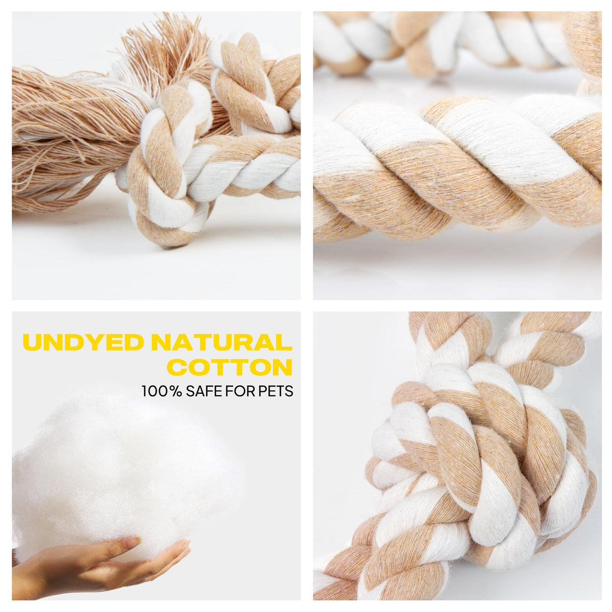 Fida Dog Rope Toys for Aggressive Chewers, Chew Toys for Large Medium Dogs