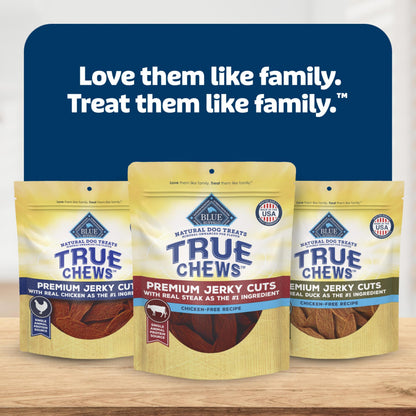 Blue Buffalo True Chews Premium Jerky Cuts Chicken Dog Treats, 4 oz