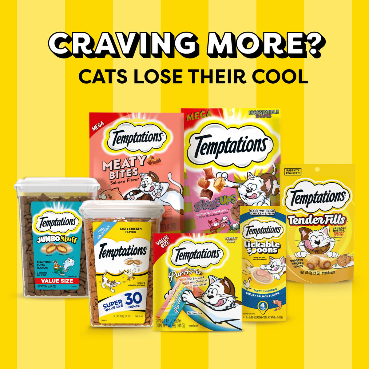 Temptations MixUps Crunchy and Soft Cat Treats, Cookout Flavor, 30 oz