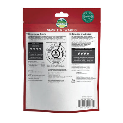 Oxbow Simple Rewards Guinea Pig & Rabbit Treats, Apple Banana, Baked, 3 oz