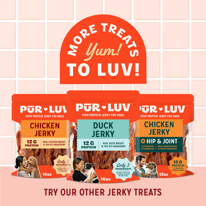 Pur Luv Dog Treats, K9 Kabobs Made with Real Chicken and Duck, 12 Ounces, Dog Snacks, Healthy, Easily Digestible, Long-Lasting, High Protein Treat, Satisfies Urge to Chew (Pack of 12)