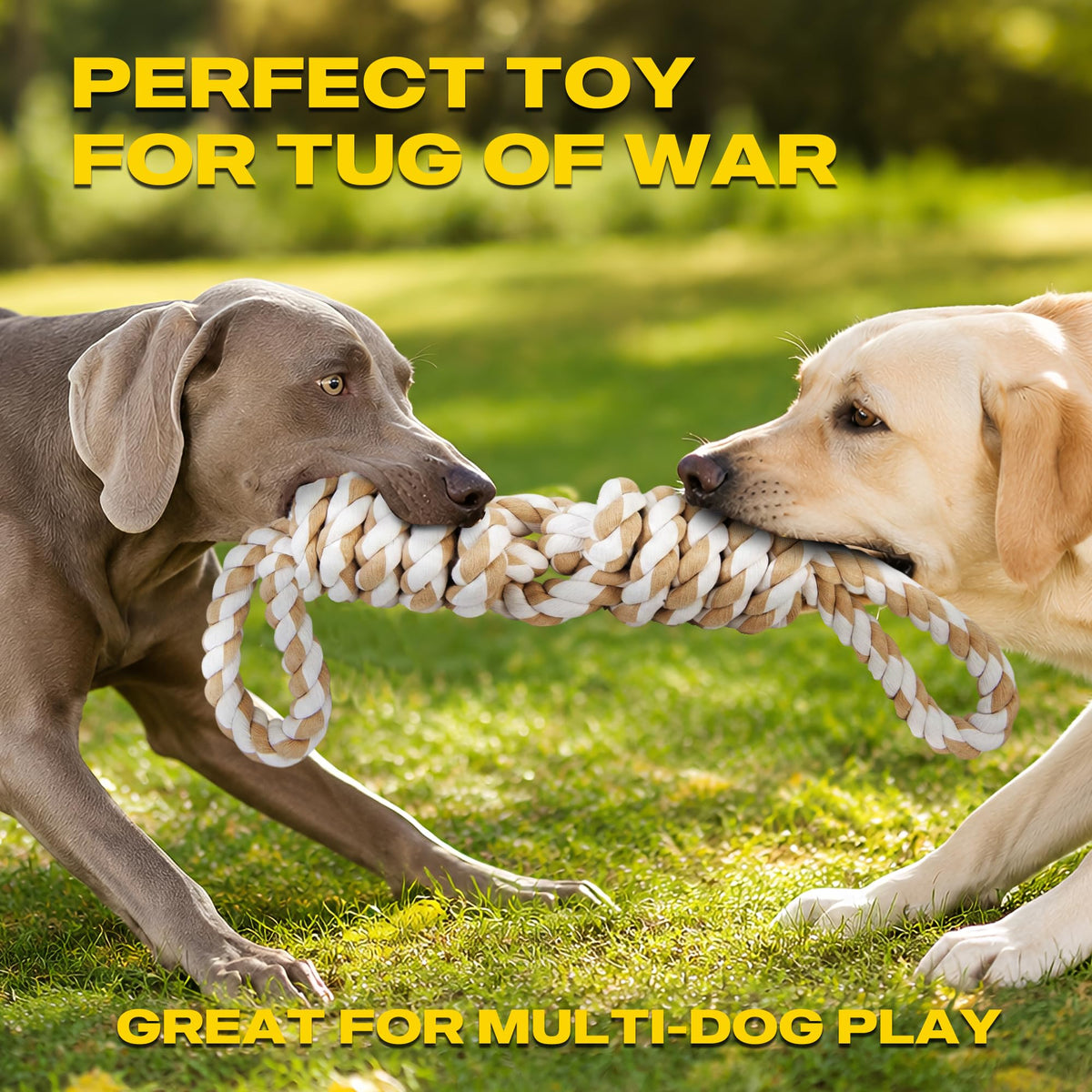 Fida Dog Rope Toys for Aggressive Chewers, Chew Toys for Large Medium Dogs