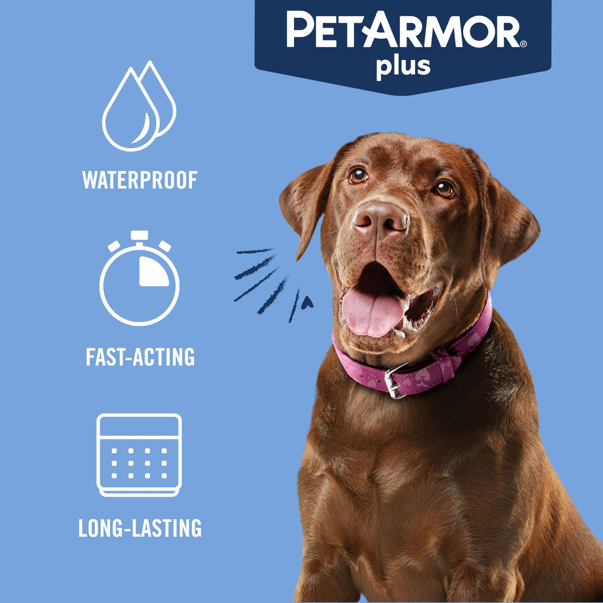 PetArmor Plus Flea & Tick Topical Dogs 5-22 lbs, 3-Month