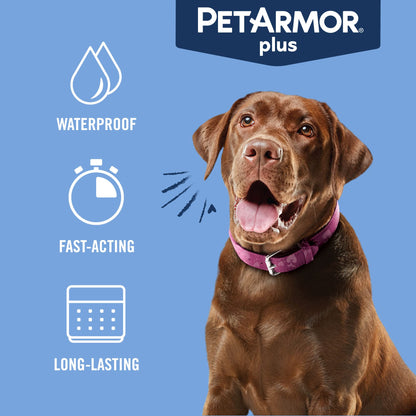 PetArmor Plus Flea & Tick Topical Dogs 5-22 lbs, 3-Month