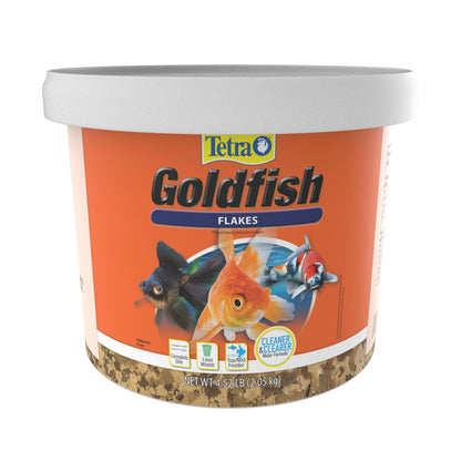 Tetra Goldfish Flakes, Nutritionally Balanced Diet For Aquarium Fish, Vitamin C Enriched Flakes, 0.42 oz
