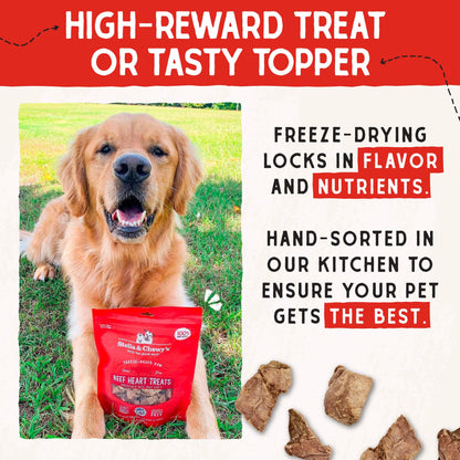 Stella & Chewy's Freeze-Dried Raw Chicken Breast Dog Treats - Single Ingredient, No Additives - Premium Training Treats - Perfect For Picky Eaters - 2.75oz Bag