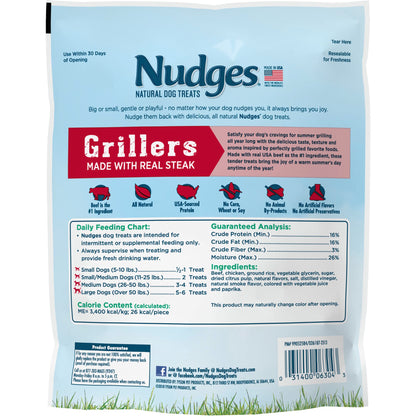 Blue Buffalo Nudges Grillers Steak Dog Treats, 16 oz