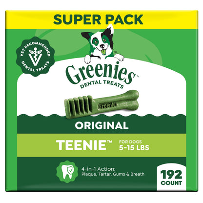 Greenies Teenie Original Natural Dental Dog Treats, Chicken, 43 Count