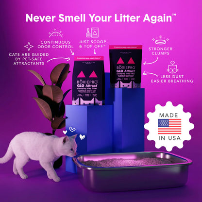 Boxie Probiotic Natural Lightweight Cat Litter 40+ Day Odor Control 11.5 lb