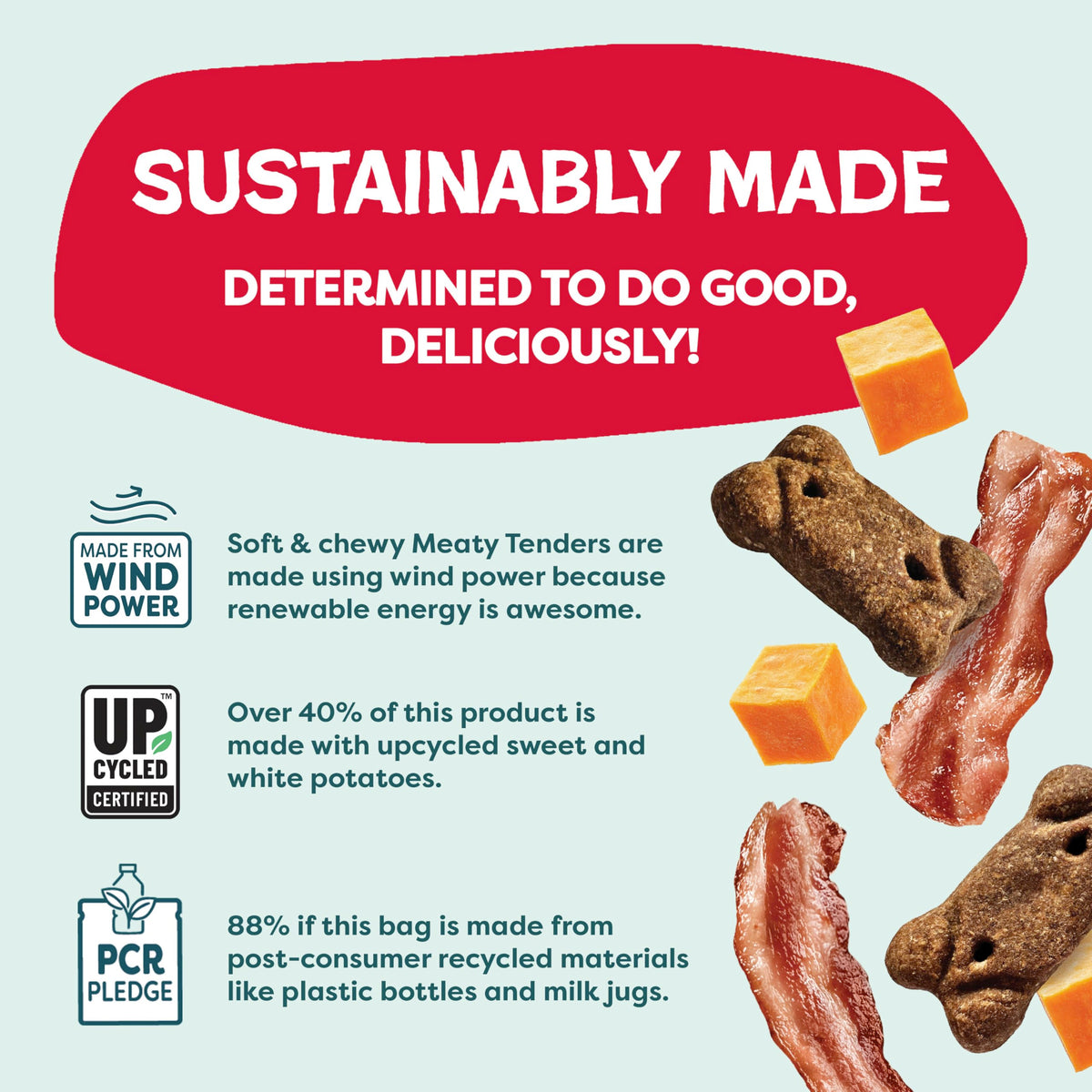 Shameless Pets Meaty Tenders Variety Pack, Soft Dog Treats, 8 Ounce (Pack of 6)