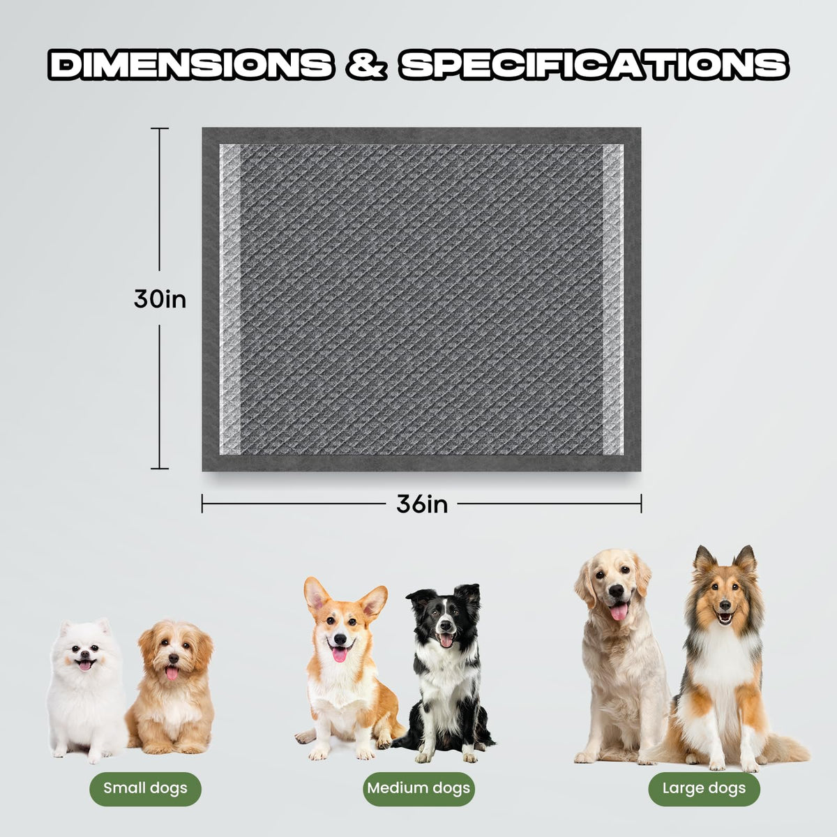 Dog Pee Pads for Dogs Extra Large 31"x47" Count with Tabs