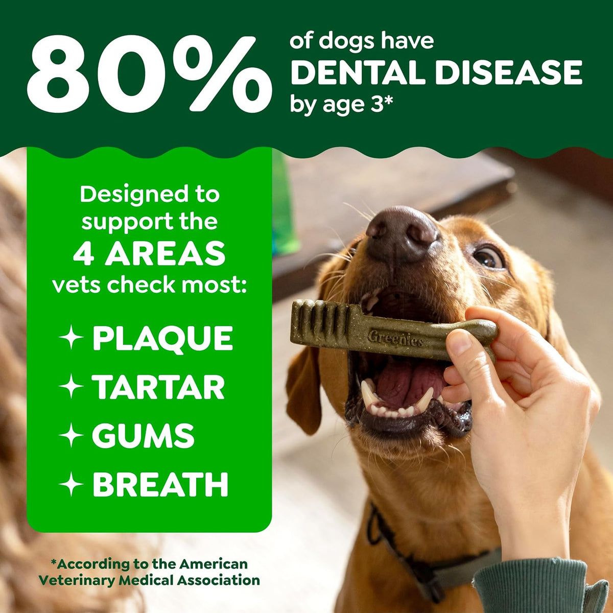 Greenies Teenie Original Natural Dental Dog Treats, Chicken, 43 Count
