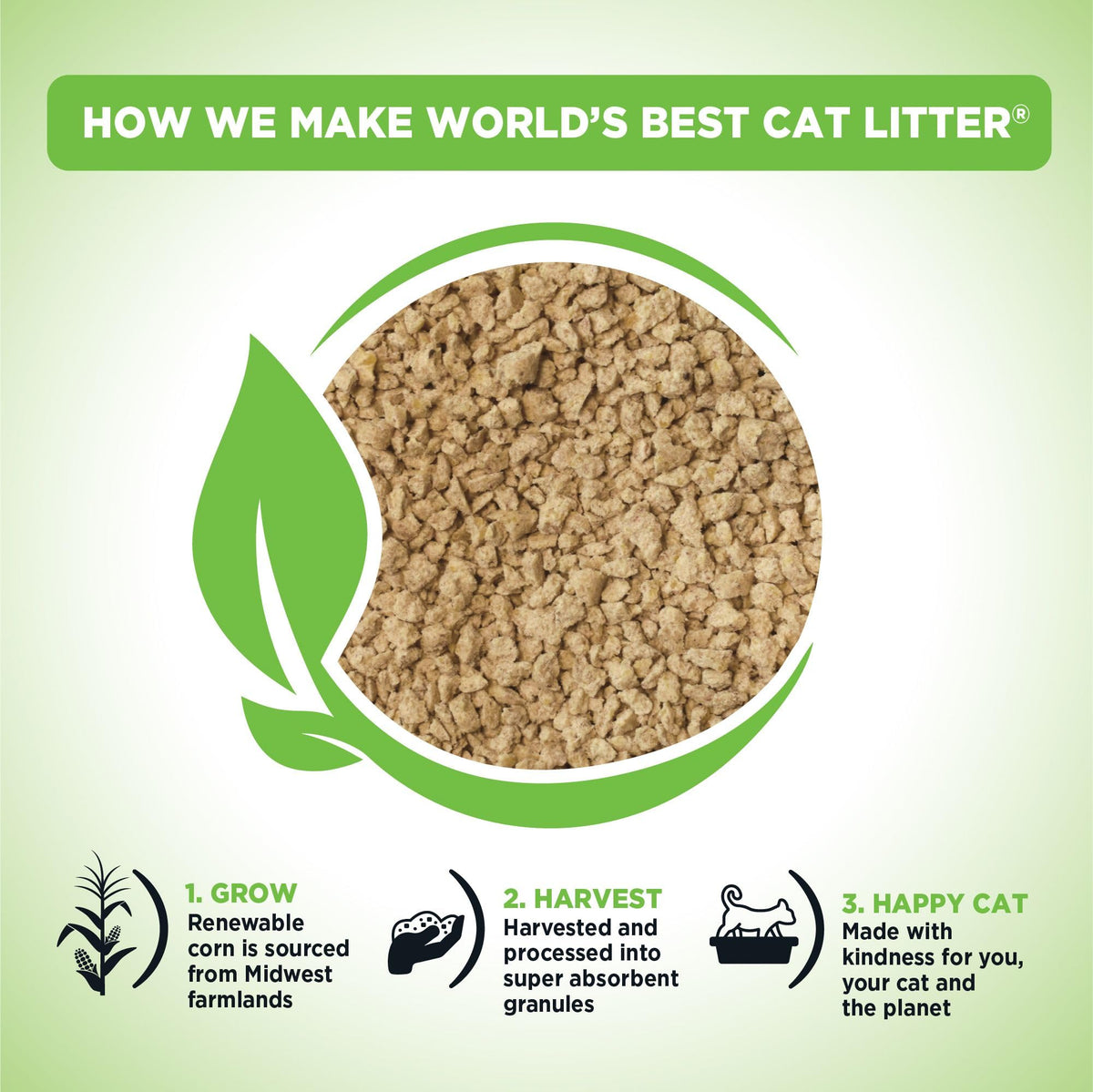 World's Best Cat Litter, Comfort Care, Unscented, Odor Control, 15 lb Bag
