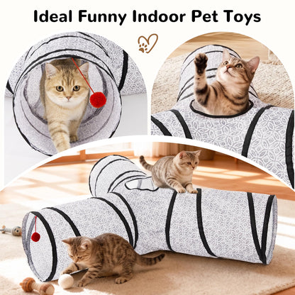 Tempcore Pet Tunnel Tube Cat Toys, Cat Tunnels for Indoor Cats