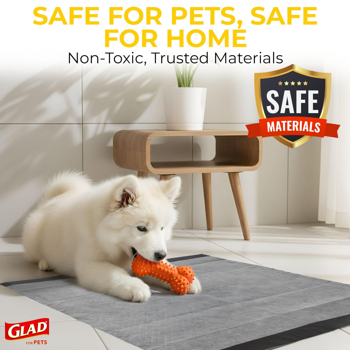 Glad for Pets Activated Carbon Disposable Dog Training Pads, 100 Count