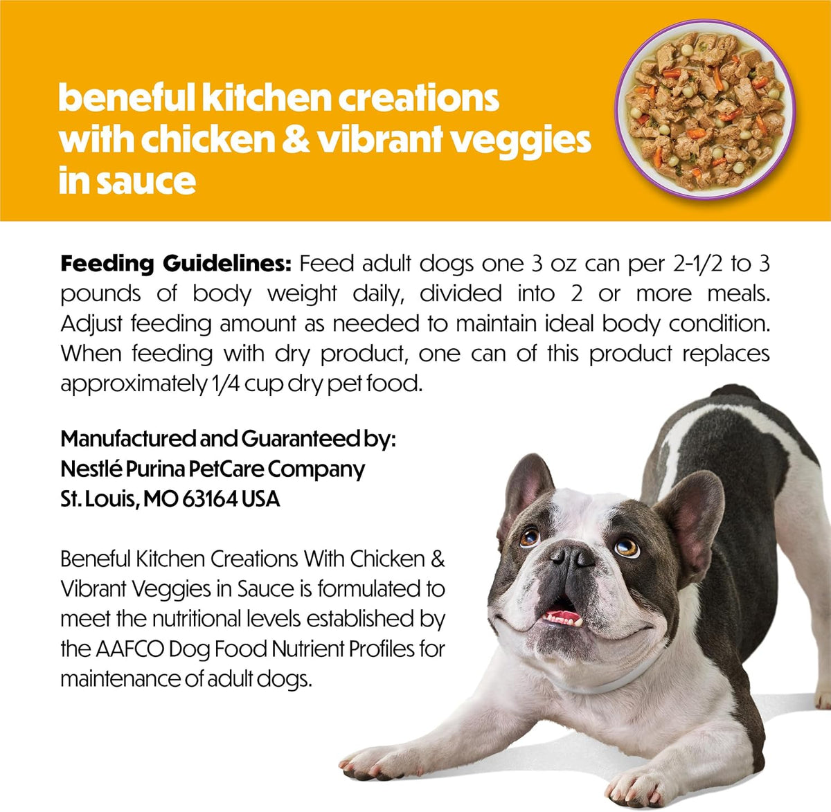Beneful Purina Kitchen Creations Wet Dog Food, Chicken, (12) 3 oz Can