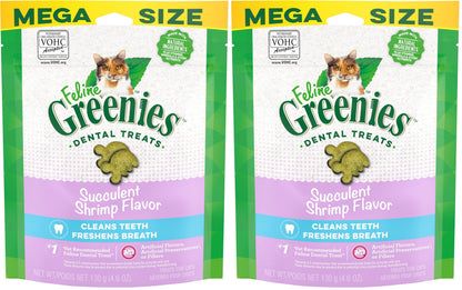 Greenies Feline Natural Crunchy Dental Cat Treats, Salmon Flavor, 9.75 oz