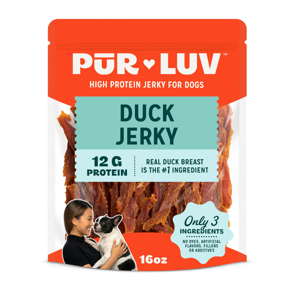 Pur Luv Dog Treats, K9 Kabobs Made with Real Chicken and Duck, 12 Ounces, Dog Snacks, Healthy, Easily Digestible, Long-Lasting, High Protein Treat, Satisfies Urge to Chew (Pack of 12)