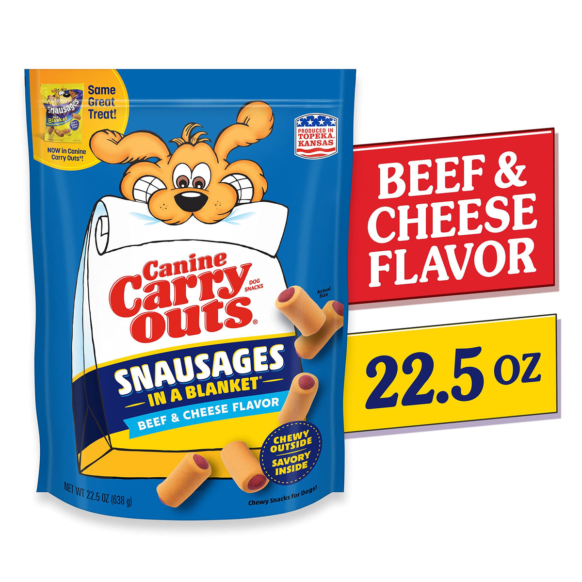 Canine Carry Outs Beef Flavor Dog Treats, 47 Ounce Bag