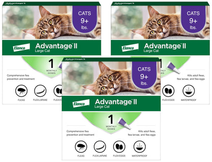 Advantage II Large Cat Topical Flea Treatment & Prevention, 2ct