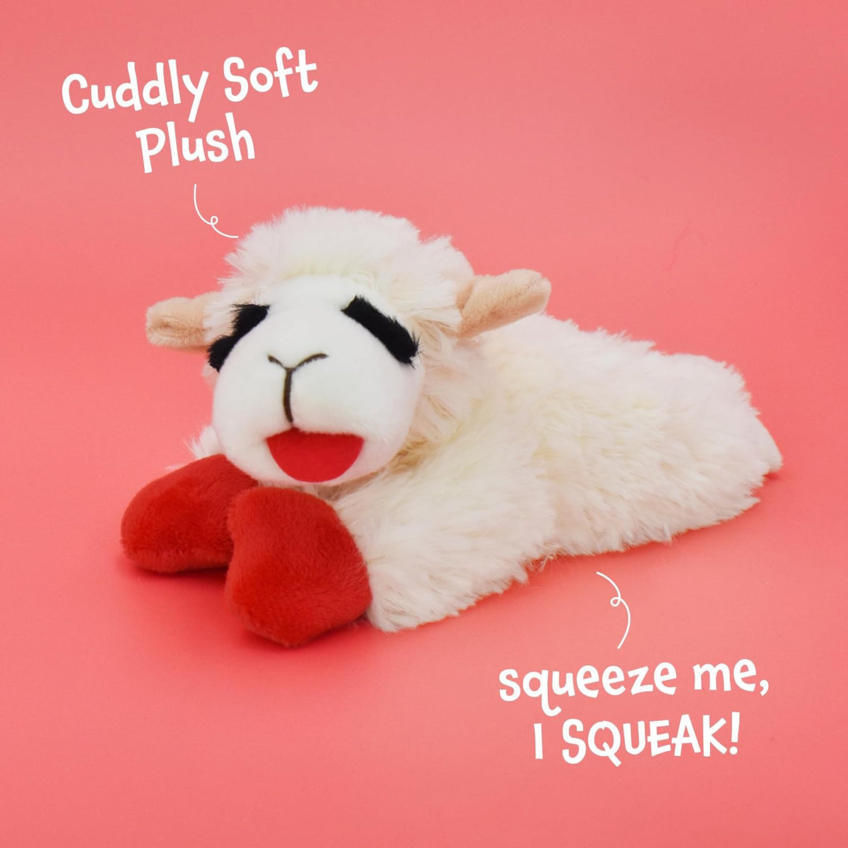 Multipet Lamb Chop Dog Plush Toy - Squeaky Toy